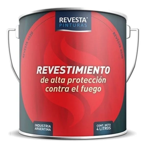 Pintura Intumescente Proteccion Contra Fuego Blanco Mate 1l