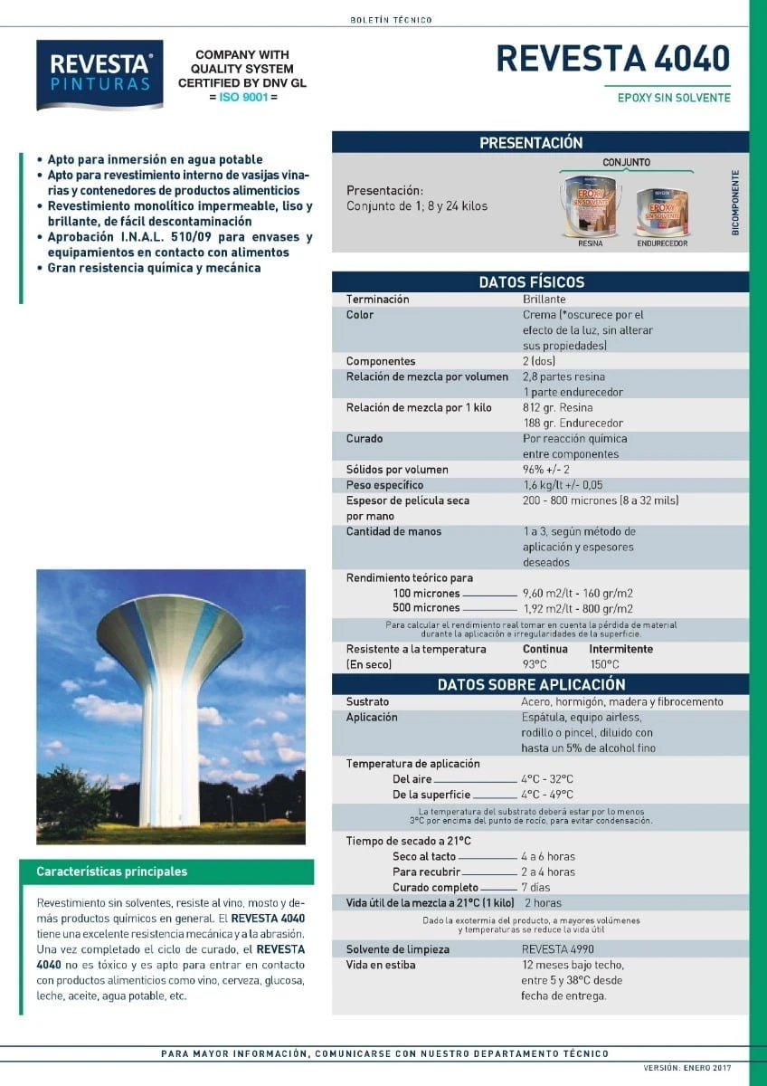 Epoxi Impermeable Sin Solventes Productos Alimenticios 1 Kg. - Imagen 3