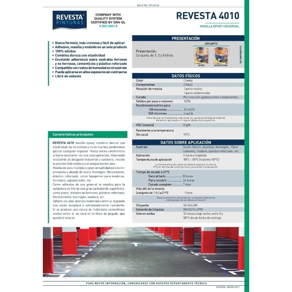 Masilla Universal Epoxi 1 L - Imagen 3