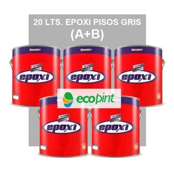Pintura Epoxi Pisos Gris (a+b) 20 Lt.