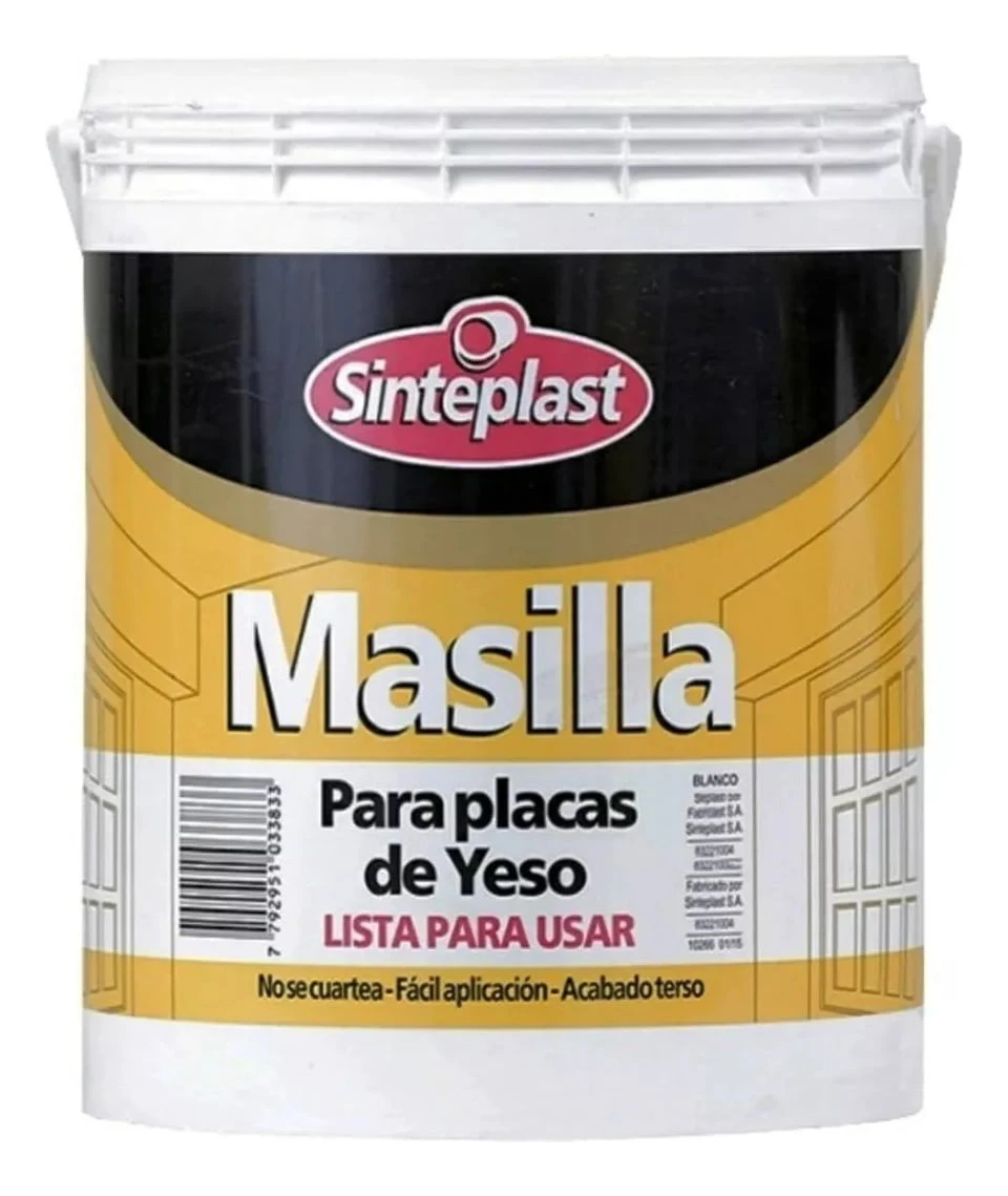 Masilla Para Yeso 1.5 Kg Sinteplast Pronto Uso Ecopint