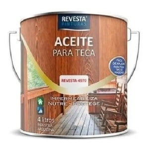 Revesta Aceite De Teca Ambar Satinado 4 L
