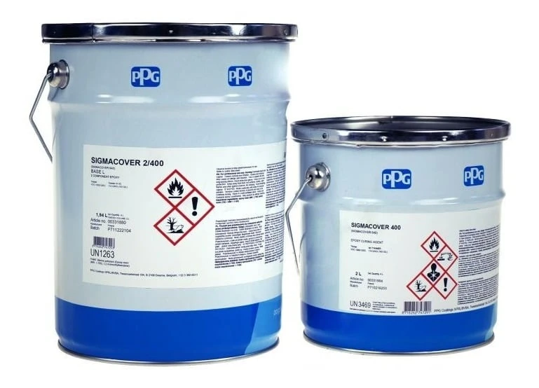 Ppg Esmalte Epoxi Pisos Hb (a+b+dil) Azul/verdes-5 L