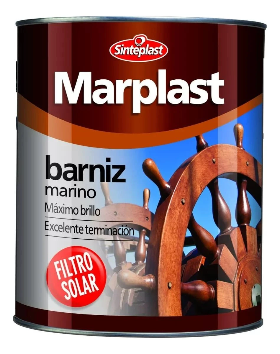 1/4lt Barniz Marino Alto Brillo Sinteplast Marplast Ecopint - Imagen 4