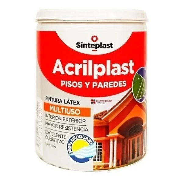 Pintura Latex Para Pisos Acrilplast Multiuso 4lt Sinteplast - Imagen 8