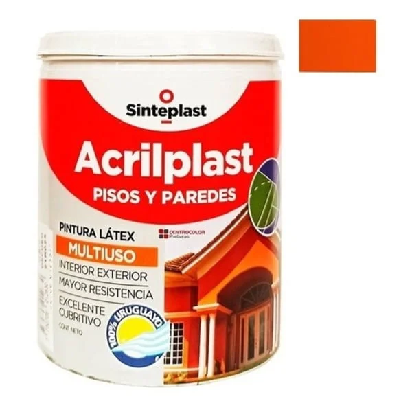 Pintura Latex Para Pisos Acrilplast Multiuso 4lt Sinteplast - Imagen 11