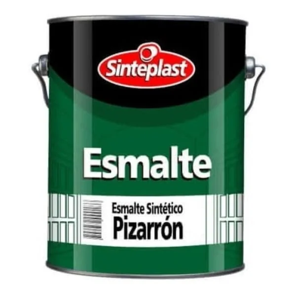 1lt Esmalte Sintetico Para Pizarron Negro Sinteplast