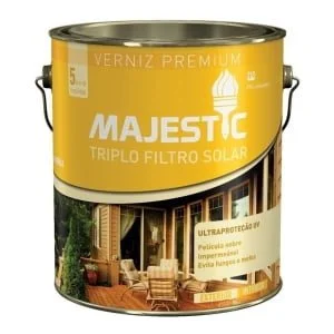 Barniz P/ Madera Satinado Majestic Triple Filtro 900 Ml