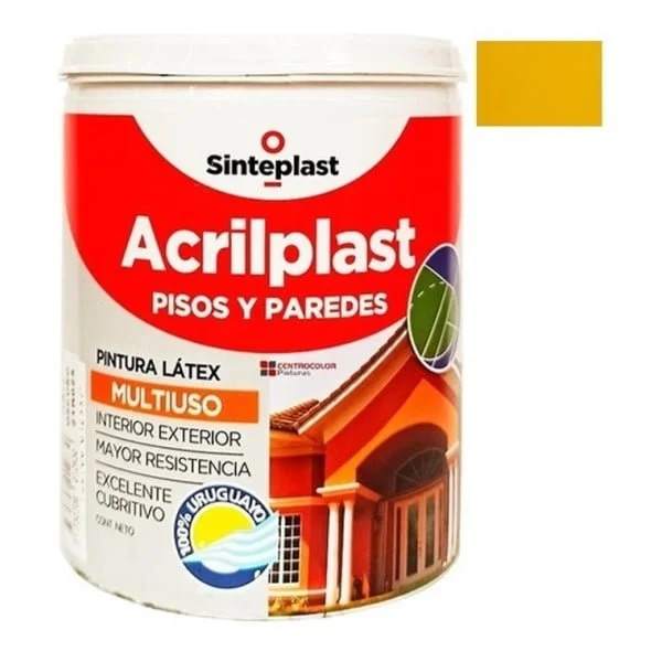 Pintura Latex Para Pisos Acrilplast Multiuso 4lt Sinteplast