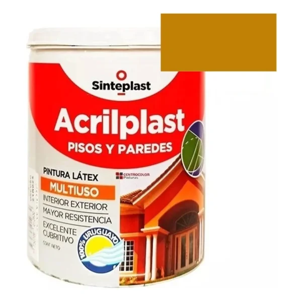 Pintura Latex Para Pisos Acrilplast Multiuso 4lt Sinteplast - Imagen 6