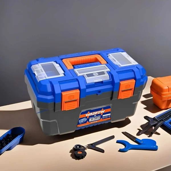 Caja De Herramientas 19 C/bandeja Wadfow Azul Plástico - Imagen 3