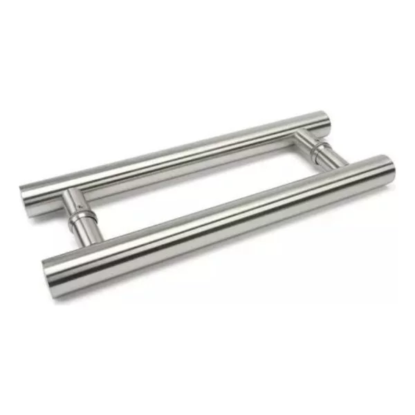 Manijon Barral Doble Cromado Acero Inoxidable 25 X 40 Cm