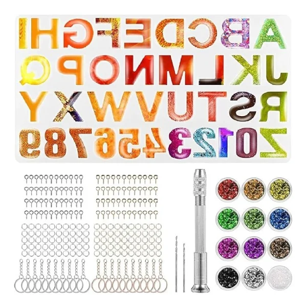 Molde Silicona 1569 / Set 236pz Abc - G4 - Imagen 3