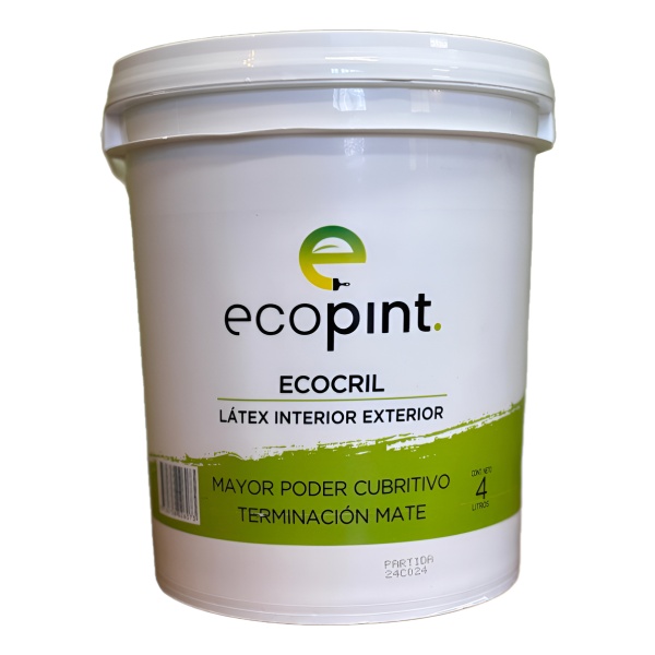 Pintura Acrilica Interior-exterior Ecopint Premium Gris 4l - Image 7