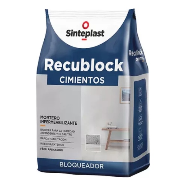 Recublock Cimientos Barrera Antihumedad Sinteplast 5 Kgs