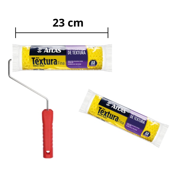 Rodillo Atlas Textura Fina 23 Cm 110/75 + Repuesto - Imagen 2