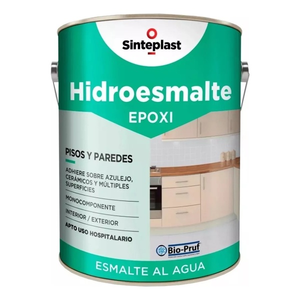 Pintura Hidroesmalte Epoxi P/ Azulejos Y Cerámicos 4lt