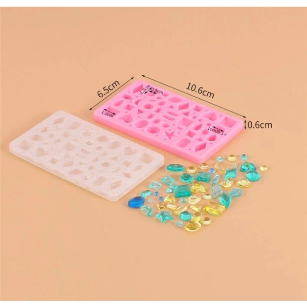 Molde Silicona 4868 Mini Gemas Para Resina - Imagen 3