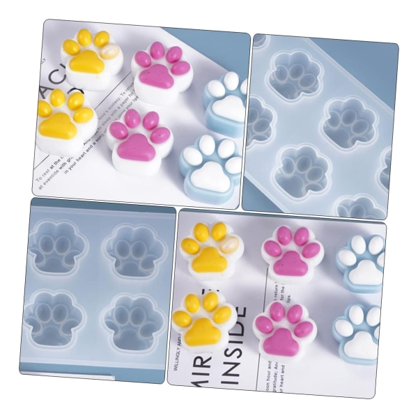 Molde 4863 Silicona Pata De Gato + Kit De Resina 600 Ml - Imagen 4