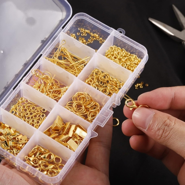 Kit Fabricación De Joyas Y Bijouterie 710 Pz Para Resina - Imagen 5