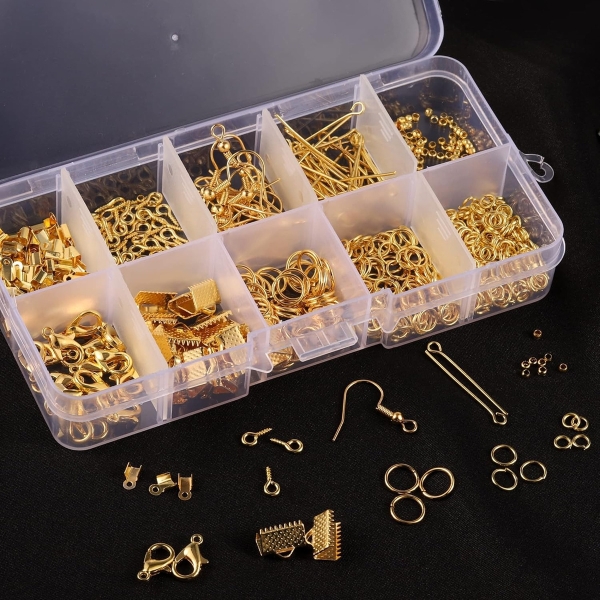 Kit Fabricación De Joyas Y Bijouterie 710 Pz Para Resina - Imagen 7