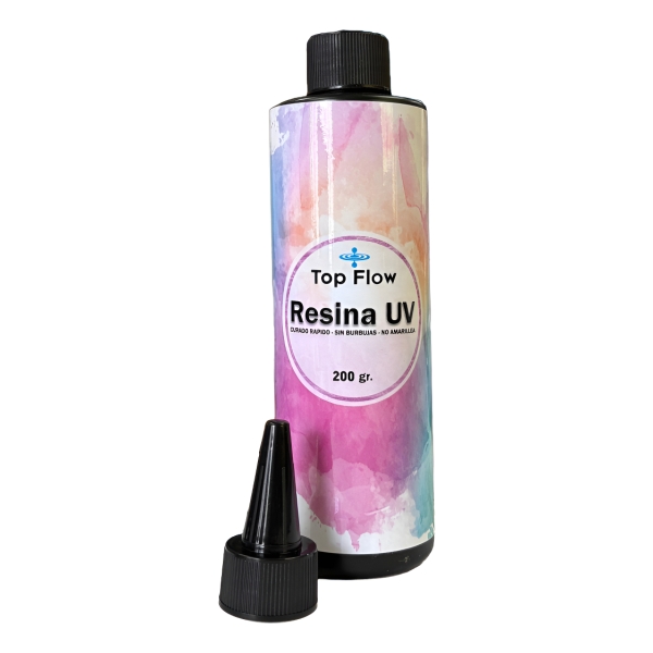 Resina Uv Líquido Transparente De Curado Uv - 200 Gr Ecopint