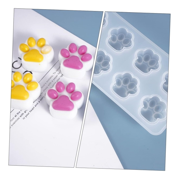 Molde 4863 Silicona Pata De Gato + Kit De Resina 600 Ml - Imagen 5