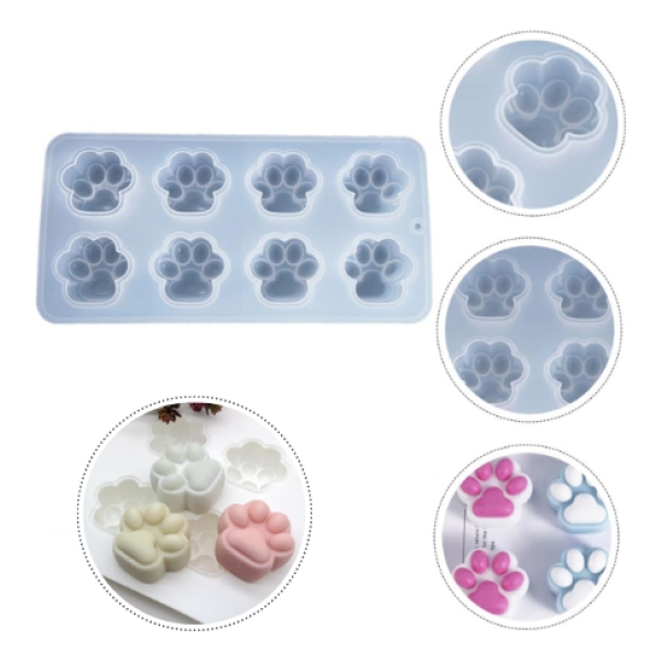Molde 4863 Silicona Pata De Gato + Kit De Resina 600 Ml - Imagen 3