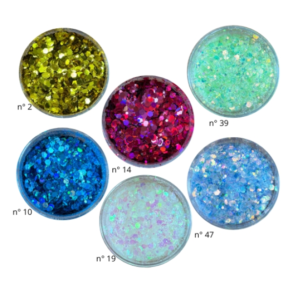 Kit 6 Glitter Brillantina Holografica 10 Grs Para Resina - Imagen 8