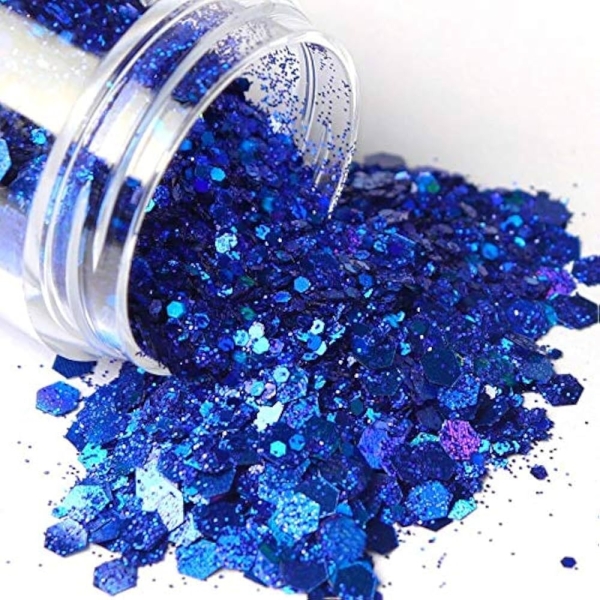 Kit 6 Glitter Brillantina Holografica 10 Grs Para Resina - Imagen 15