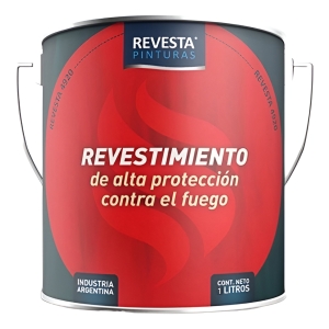 Pintura Intumescente Proteccion Contra Fuego Blanco Mate 1l