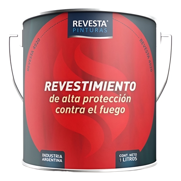 Pintura Intumescente Proteccion Contra Fuego Blanco Mate 1l