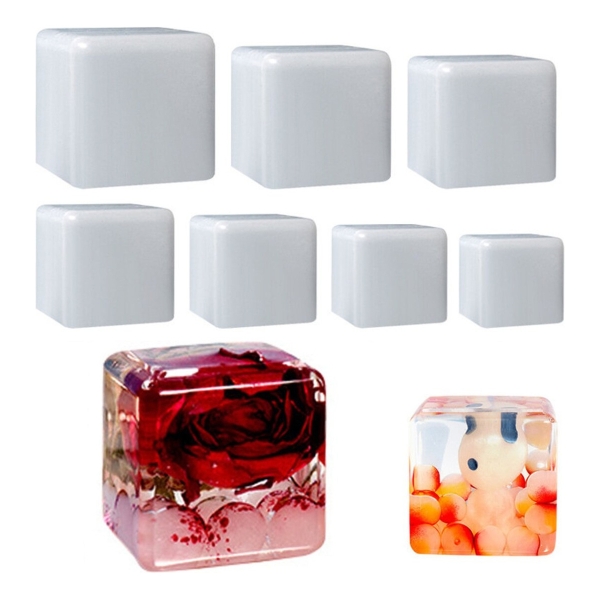 Molde Silicona 4837 Set Molde Cubos 5 Piezas Ecopint - Imagen 9