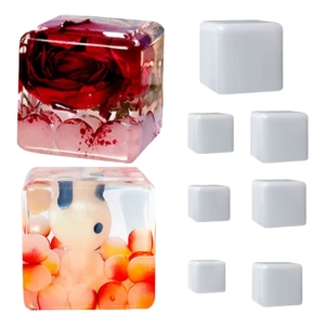 Molde Silicona 4837 Set Molde Cubos 5 Piezas Ecopint