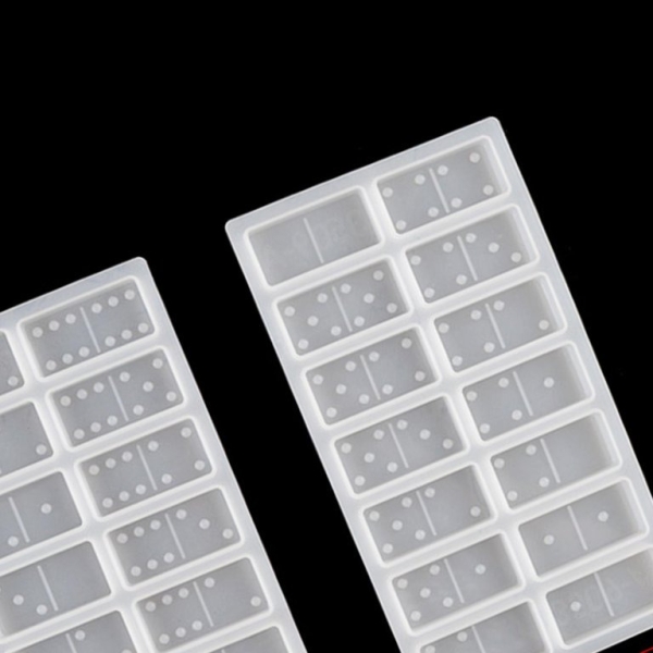 Molde Silicona 4858 Piezas De Dominó + Resina 600 Ml - Imagen 2