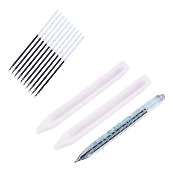 Molde Silicona 4824 Lapicera X2 + 10 Repuesto Tinta Ecopint