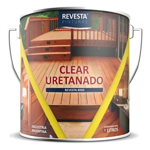 Barniz Pu Exterior Revesta 4950 Clear Uretano 1 Lt