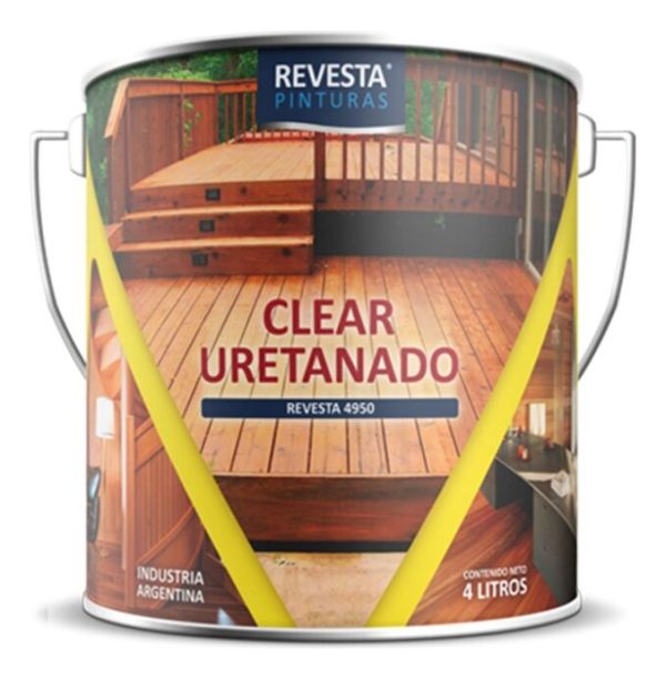 Barniz Pu Exterior Revesta 4950 Clear Uretano 4 Lt - Imagen 9