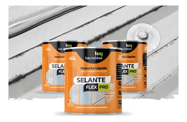 Sellador Flex Pro 900ml Goma Hm Gris Borracha Líquida - Imagen 5