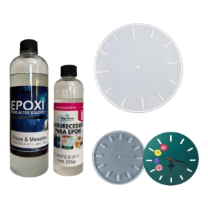 Molde Reloj Silicona + 1 Kg De Resina Epoxi 3:1