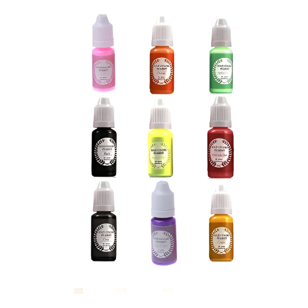 Pack Kit 9 Pigmentos Líquido Essense Opaco De 10 Ml Resina - Imagen 3