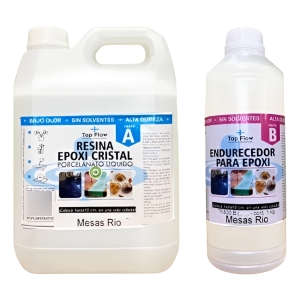 Resina Alto Espesor Mesas Rio Hasta 10 Cm 2-1 (a+b) 3kg