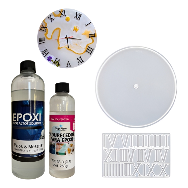 Molde Reloj Silicona + 1 Kg De Resina Epoxi 3:1 - Imagen 7