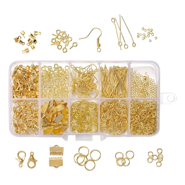 Kit Fabricación De Joyas Y Bijouterie 710 Pz Para Resina