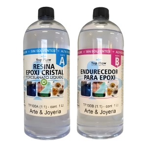 Resina Epoxi Top Flow Arte Y Joyeria A+b 2kg -ecopint