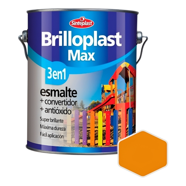 Brilloplast Max 3 En 1 Esmalte Convertidor Sinteplast - 4l - Imagen 17