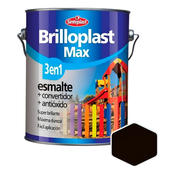 Brilloplast Max 3 En 1 Esmalte Convertidor Sinteplast - 4l - Imagen 19