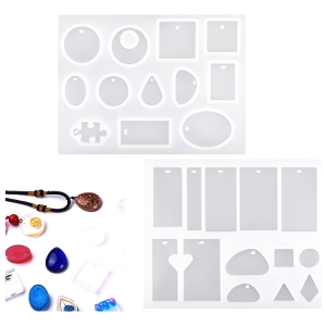 Kit Molde De Silicona 1550/2 Llaveros Y Caravanas Resina