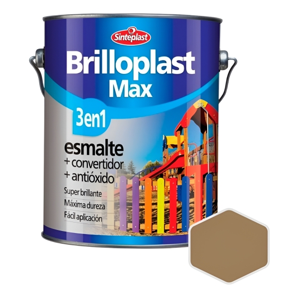 Brilloplast Max 3 En 1 Esmalte Convertidor Sinteplast - 4l - Imagen 37