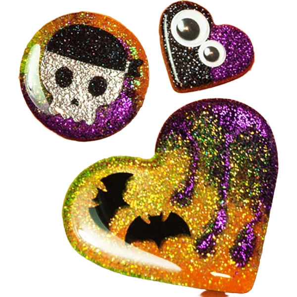 Kit Resina Arte & Joyeria + Glitter Neón Ecopint - Imagen 3